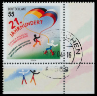 BRD BUND 2004 Nr 2408 Zentrisch Gestempelt ECKE-URE X3C885E - Used Stamps