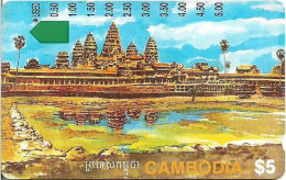 Cambodia - Telstra - Anritsu - Angkor Ruins, (5.00$ On Back), 1995, 5$, Used - Cambodge