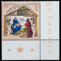 BRD BUND 2003 Nr 2370 Zentrisch Gestempelt ECKE-URE X3C8AA2 - Used Stamps