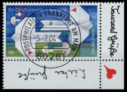 BRD BUND 2004 Nr 2387 Zentrisch Gestempelt ECKE-URE X3C8ACA - Used Stamps