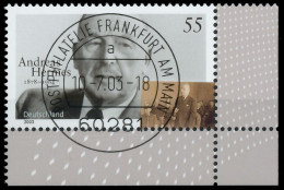 BRD BUND 2003 Nr 2354 Zentrisch Gestempelt ECKE-URE X3C8B82 - Used Stamps
