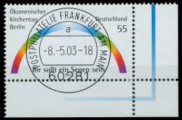 BRD BUND 2003 Nr 2341 Zentrisch Gestempelt ECKE-URE X3C8BDE - Gebraucht