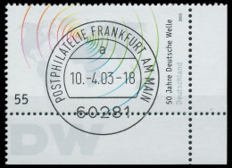 BRD BUND 2003 Nr 2334 Zentrisch Gestempelt ECKE-URE X3C8CEE - Used Stamps