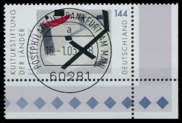 BRD BUND 2003 Nr 2308 Zentrisch Gestempelt ECKE-URE X3C8E6A - Used Stamps