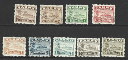 Nauru 1924 - 1948 Freighter Ship Definitives Part Set Of 9 To 9d FU - Nauru