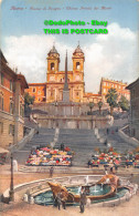 R450154 Roma. Piazza Di Spagna. Chiesa Trinita Dei Monti. Brunner. 18646 - World
