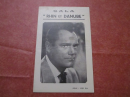 GALA "RHIN Et DANUBE" - Programme - Documentos