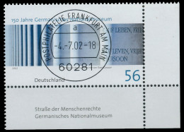 BRD BUND 2002 Nr 2269 Zentrisch Gestempelt ECKE-URE X3D0966 - Used Stamps