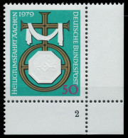 BRD BUND 1979 Nr 1017 Postfrisch FORMNUMMER 2 X3D656A - Nuevos