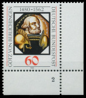 BRD BUND 1980 Nr 1036 Postfrisch FORMNUMMER 2 X3D660E - Unused Stamps