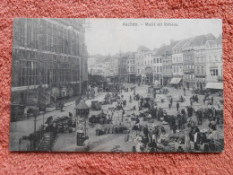 AK Deutschland  Aachen Markt Mit Rathaus 1913 - Sonstige & Ohne Zuordnung