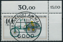 BRD BUND 1982 Nr 1123 KBWZ Zentrisch Gestempelt ECKE-ORE X3D6952 - Used Stamps