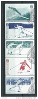 Bande Série De Suède émise En 1974 N° 815/819 Oblitérée. Sports D'hiver, Ski - Used Stamps