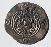 SASANIAN KINGS. Khosrau II. 591-628 AD. AR Silver Drachm Year 31 Mint MY - Orientalische Münzen