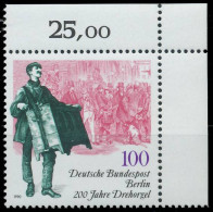 BERLIN 1990 Nr 872 Postfrisch ECKE-ORE X3D9FA2 - Unused Stamps
