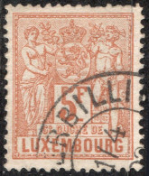 Luxembourg 1882 5 Fr Allegorie Perf 13½, 1 Value Cancelled - 1882 Allegory