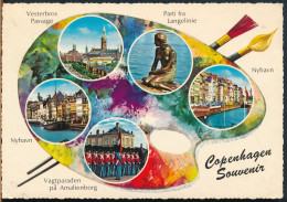 °°° 31016 - DENMARK - COPENHAGEN SOUVENIR - 1966 With Stamps °°° - Danemark