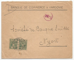 Poland Cover Sent To Switzerland 1920 - Briefe U. Dokumente