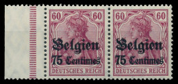 BES. 1WK LANDESPOST BELGIEN Nr 6a Postfrisch WAAGR PAAR X4112A6 - Ocupación 1914 – 18