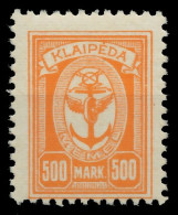 MEMEL 1923 Nr 158 Ungebraucht X411446 - Memel (Klaïpeda) 1923