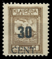 MEMEL 1923 Nr 194 Ungebraucht X41151E - Memel (Klaïpeda) 1923