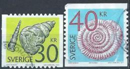 Suède 2011 2783/2784 Oblitérés Fossiles - Used Stamps