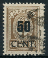 MEMEL 1923 Nr 198 Gestempelt Gepr. X416B5A - Memelgebiet 1923