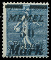 MEMEL 1923 Nr 123b Ungebraucht X416B9E - Memelland 1923