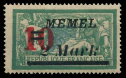 MEMEL 1923 Nr 121IV Ungebraucht X416B82 - Memelgebiet 1923