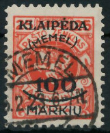 MEMEL 1923 Nr 127 Gestempelt Gepr. X416BEA - Memel (Klaipeda) 1923