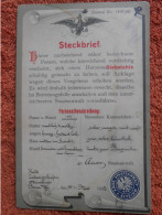 AK Deutschland Steckbrief Vers Humor, Bonn 1902 - Autres & Non Classés