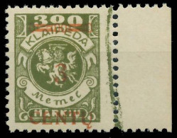 MEMEL 1923 Nr 168AII Postfrisch Gepr. X41E436 - Klaipeda 1923