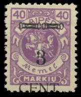 MEMEL 1923 Nr 178III Ungebraucht X41E662 - Memelland 1923