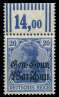 BES. 1WK D-POST IN POLEN Nr 13b WOR 2-9-2 Postfrisch OR X43B43A - Bezetting 1914-18