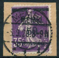MEMEL 1920 Nr 23a Zentrisch Gestempelt Briefstück X4477AA - Memelland 1923