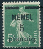 MEMEL 1920 Nr 18b Postfrisch Gepr. X447856 - Memel (Klaipeda) 1923