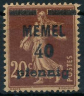 MEMEL 1920 Nr 22b Postfrisch Gepr. X4478C6 - Memelland 1923
