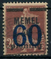 MEMEL 1921 Nr 35 Gestempelt X4479FA - Memel (Klaïpeda) 1923