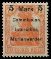 MARIENWERDER Nr 25AF III Ungebraucht Gepr. X49A4BE - Autres & Non Classés