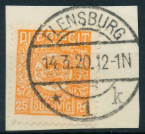 ABSTGEB SCHLESWIG Nr 7 Zentrisch Gestempelt Briefstück X4C380E - Autres & Non Classés