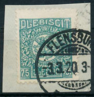 ABSTGEB SCHLESWIG Nr 10 Zentrisch Gestempelt Briefstück X4C38B6 - Other & Unclassified
