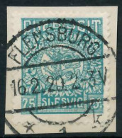 ABSTGEB SCHLESWIG Nr 10 Zentrisch Gestempelt Briefstück X4C389A - Other & Unclassified