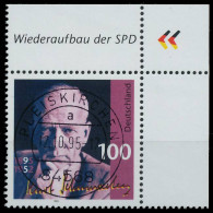 BRD BUND 1995 Nr 1824 Zentrisch Gestempelt ECKE-ORE X56AE3A - Used Stamps