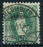 SCHWEIZ STEHENDE HELVETIA Nr 69D Zentrisch Gestempelt X6B63DE - Used Stamps