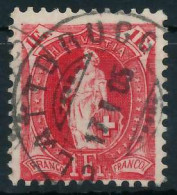 SCHWEIZ STEHENDE HELVETIA Nr 70D Zentrisch Gestempelt X6B63D6 - Used Stamps