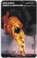 Kuwait - (GPT) - Burning Oil Field - 36KWTL (Normal 0, Rounded Top '3), 1996, Used - Koweït