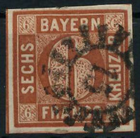 BAYERN MÜHLRADSTEMPEL AUF Nr 4II GMR _15 ZENTR- X6D3CBA - Used