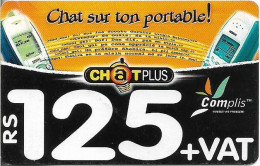 Mauritius - Cellplus - Two CellPhones GSM Refill 125MRs, Exp.30.12.2009, Used - Koweït