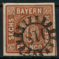 BAYERN MÜHLRADSTEMPEL AUF Nr 4II GMR 118 ZENTR- X6D3D86 - Used