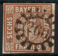 BAYERN MÜHLRADSTEMPEL AUF Nr 4II GMR 260 ZENTR- X6D3E42 - Used